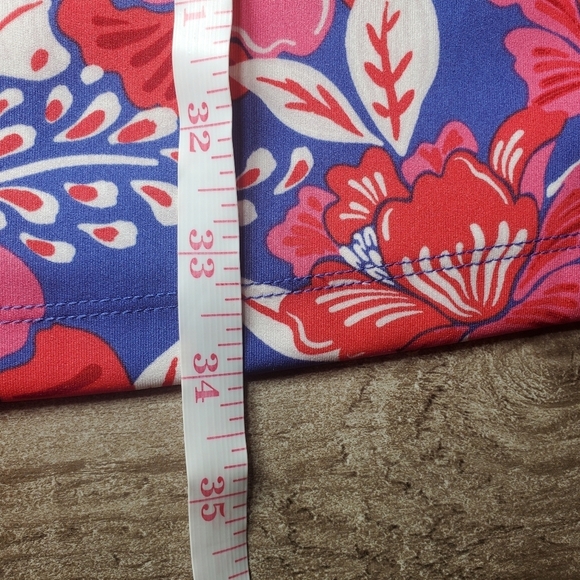 Sigrid Olsen Golf & Tennis Blue Pink White Floral Dress Women's Size Large NWOT - Picture 13 of 13